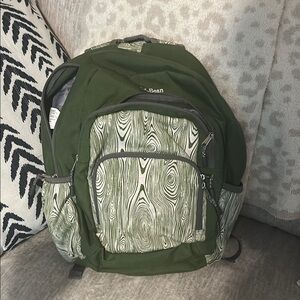 L.L. Bean Green Backpack Durable Everyday Essential